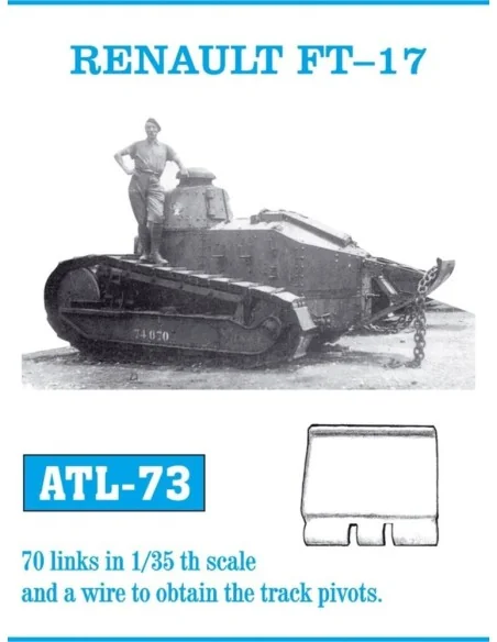 Tracks for Renault FT-17, 1/35 - Friulmodel ATL-073