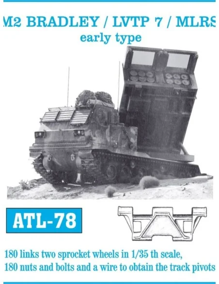 Tracks for M2 Bradley/ LVTP 7/MLRS früh, 1/35 - Friulmodel ATL-078