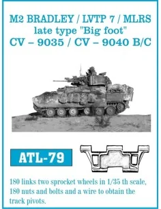 Tracks for M2 Bradley/LVTP 7/MLRS late 'Big foot', 1/35 - Friulmode...