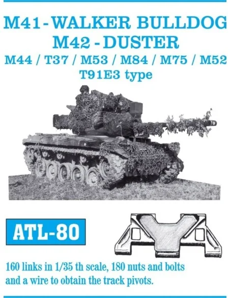 Tracks for M41 Walker Bulldog. M42 Duster. M44/ T37/ M53/ M84/ M75/...