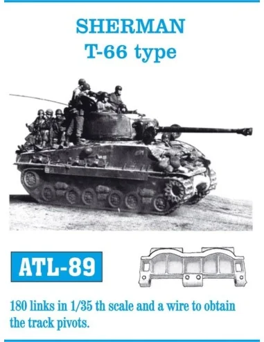 Tracks for Sherman T-66 type, 1/35 - Friulmodel ATL-089