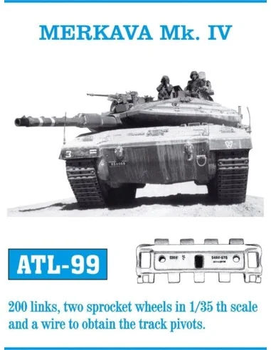 Tracks for Merkava Mk. IV Einzelkettenglieder, 1/35 - Friulmodel AT...