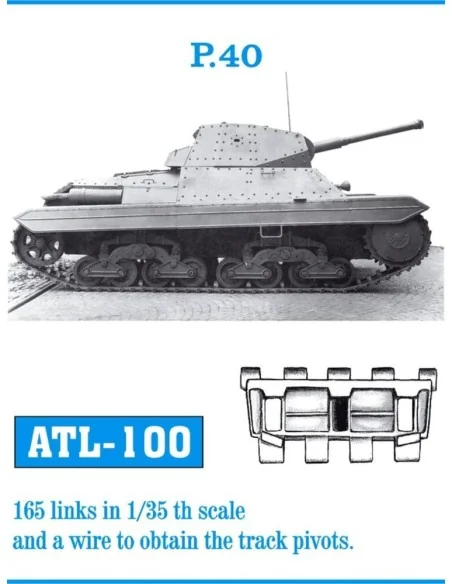 Tracks for P.40 Einzelkettenglieder, 1/35 - Friulmodel ATL-100