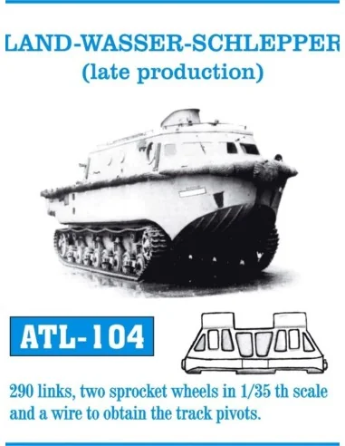 Tracks for Land-Wasser-Schlepper late production, 1/35 - Friulmodel...