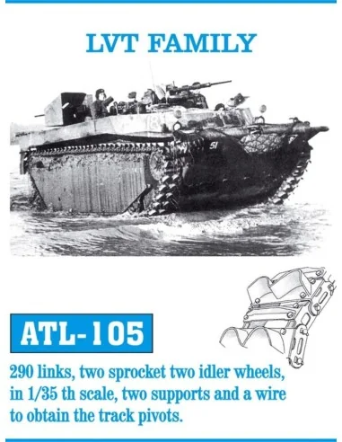 Tracks for LVT Family, 1/35 - Friulmodel ATL-105