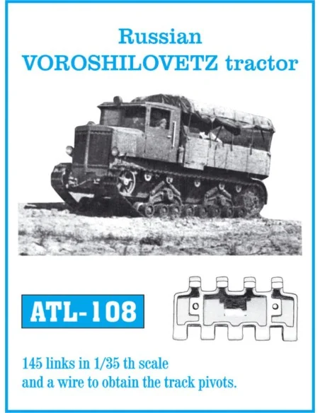 Tracks for Russian Voroshilovetz tractor, 1/35 - Friulmodel ATL-108