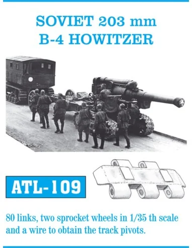 Tracks for Soviet 203mm B-4 Howitzer, 1/35 - Friulmodel ATL-109