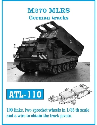 Tracks for M270 MLRS Germans tracks, 1/35 - Friulmodel ATL-110