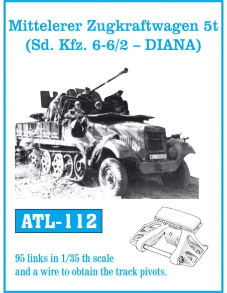 Tracks for Mitt. Zugkraftwagen 5t (Sd.Kfz.6-6/2-D.), 1/35 - Friulmo...