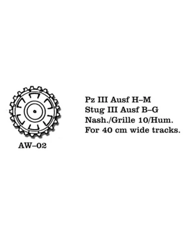 Tracks for Pz III (H-N) / Stug III (B-C) Nashorn / Hummel Nashorn /...