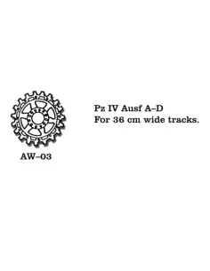 Tracks for Pz IV (A-D), 1/35 - Friulmodel AW-03