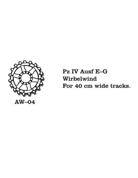 Tracks for Pz IV (E-G) / Wirbelwind, 1/35 - Friulmodel AW-04