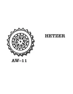 Tracks for Jagdpanzer Hetzer, 1/35 - Friulmodel AW-11