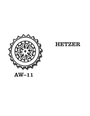 Tracks for Jagdpanzer Hetzer, 1/35 - Friulmodel AW-11