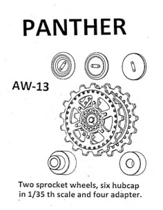 Tracks for Panther (A-G), 1/35 - Friulmodel AW-13