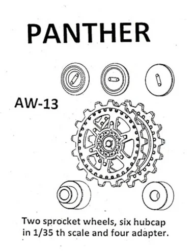 Tracks for Panther (A-G), 1/35 - Friulmodel AW-13
