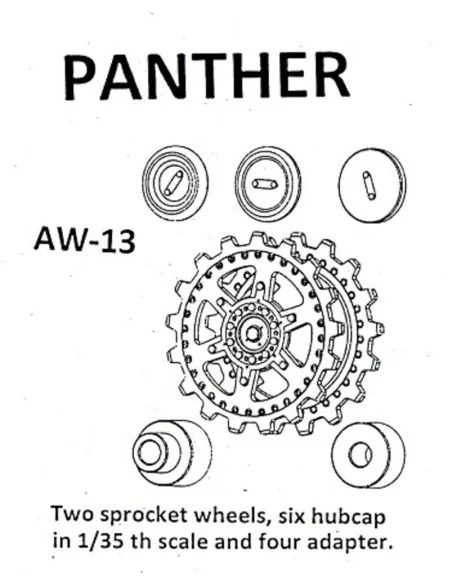Tracks for Panther (A-G), 1/35 - Friulmodel AW-13