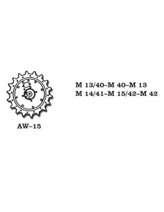 Tracks for M 13 / 40, 1/35 - Friulmodel AW-15