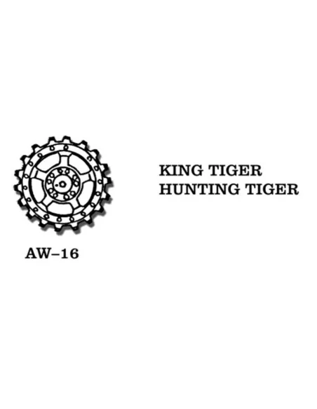 Tracks for King Tiger. Hunting Tiger, 1/35 - Friulmodel AW-16