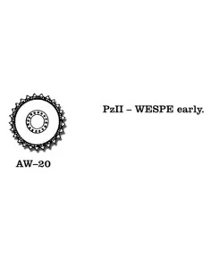 Tracks for Pz.II Wespe early, 1/35 - Friulmodel AW-20