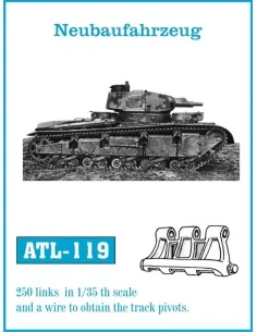 Tracks for Neubaufahrzeug, 1/35 - Friulmodel ATL-119