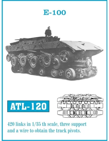 Tracks for E-100, 1/35 - Friulmodel ATL-120