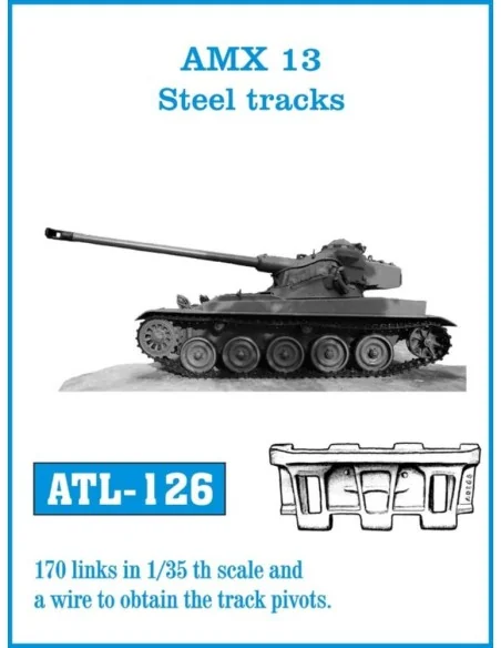 Tracks for AMX 13 Steel tracks, 1/35 - Friulmodel ATL-126