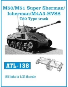 Tracks for M50/M51 Super Sherman/Isherman/M4A3-HVSS, 1/35 - Friulmo...