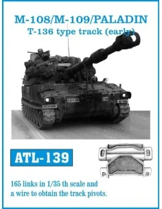 Tracks for M-108/M-109/PALADIN T-136 type track(early), 1/35 - Friu...