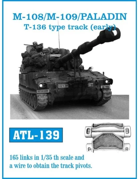 Tracks for M-108/M-109/PALADIN T-136 type track(early), 1/35 - Friu...