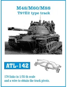 Tracks for M48/M60/M88 T97E2 type track, 1/35 - Friulmodel ATL-142