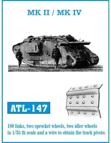 Tracks for MK II /MK IV / MK V, 1/35 - Friulmodel ATL-147