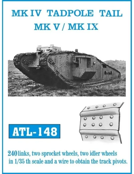 Tracks for MK IV TADPOLE TAIL MK V / MK IX, 1/35 - Friulmodel ATL-148