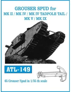 Tracks for GROUSER SPUD for MK II/MK IV /MKIV TADPOLE TAIL/MK V/MK ...
