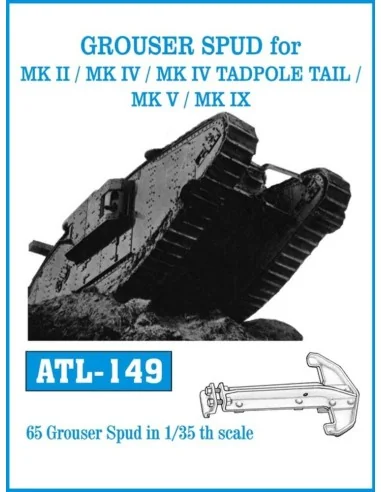 Tracks for GROUSER SPUD for MK II/MK IV /MKIV TADPOLE TAIL/MK V/MK ...