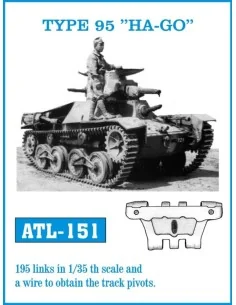 Tracks for TYPE 95 "HA-GO, 1/35 - Friulmodel ATL-151
