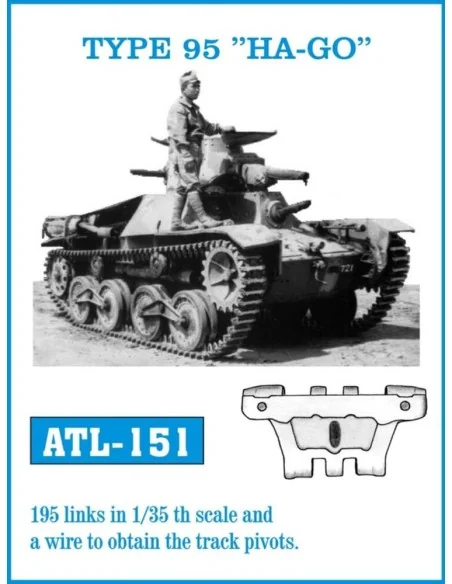 Tracks for TYPE 95 "HA-GO, 1/35 - Friulmodel ATL-151