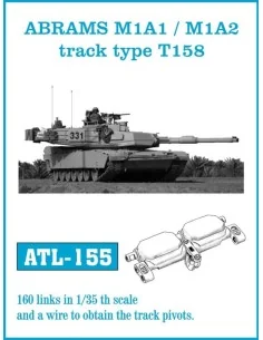 Tracks for ABRAMS M1A1 / M1A2 track type T158, 1/35 - Friulmodel AT...