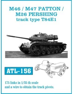 Tracks for M46 /M47 PATTON M26 PERSHING track type T84E1, 1/35 - Fr...