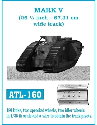 Tracks for MARK V (26 1/2 inch-67.31cm wide track), 1/35 - Friulmod...