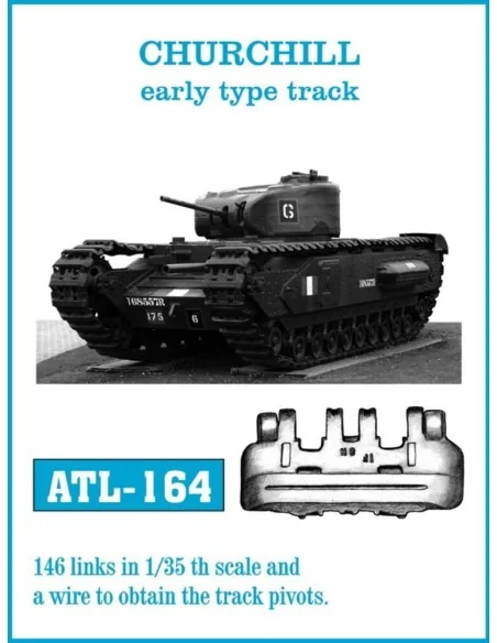 Tracks for CHURCHILL early type track, 1/35 - Friulmodel ATL-164