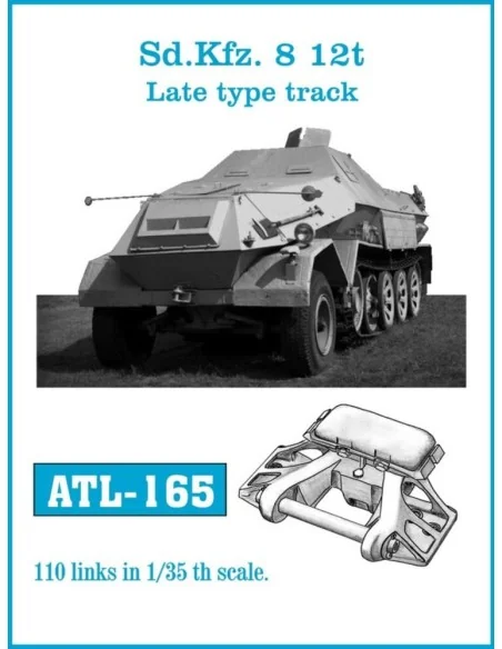 Tracks for Sd.Kfz. 8 12t Late type track, 1/35 - Friulmodel ATL-165
