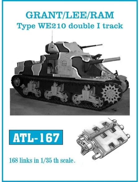 Tracks for GRANT/LEE/RAM Type WE210 double I track, 1/35 - Friulmod...