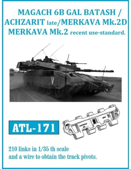 Tracks for GAL BATASH ACHZARIT LATE / MERKAVA Mk.3D, 1/35 - Friulmo...