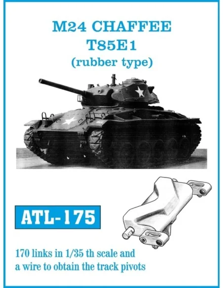 Tracks for M24 CHAFFEE T85E1 (rubber type), 1/35 - Friulmodel ATL-175