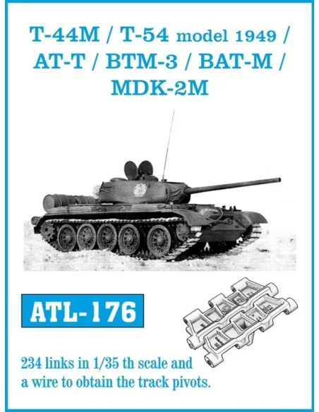 Tracks for T-44M /T-54 model 1949/ AT-T/ BTM-3/ BAT-M/ MDK-2M, 1/35...