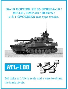 Tracks for SA-13 GOPHER 9K 35 STRELA 10 / MT-LB / BMP23 / HOSTA / 2...