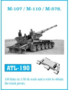 Tracks for M-107 / M-110 / M-578, 1/35 - Friulmodel ATL-190