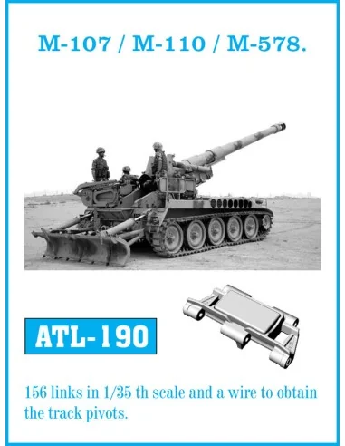 Tracks for M-107 / M-110 / M-578, 1/35 - Friulmodel ATL-190