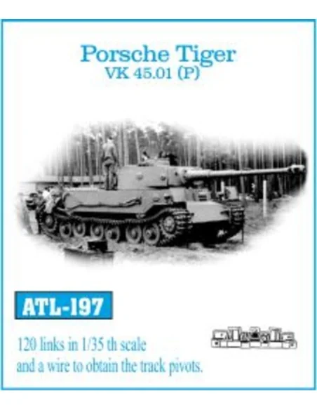 Tracks for Porsche Tiger VK45.01, 120 links, 1/35 - Friulmodel ATL-197